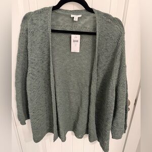 NWT J.Jill Open-Front Cardigan